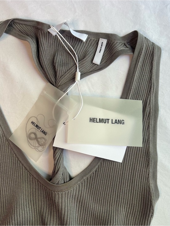 Helmut Lang Tops - Helmut Lang Rib-Knit Twist-Back Tank
